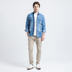 Shirt L/S Printed 2 Pockets-SH-327 S24