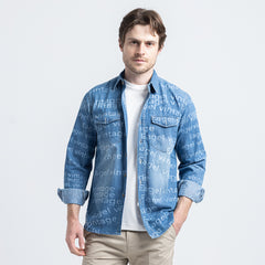 Shirt L/S Printed 2 Pockets-SH-327 S24