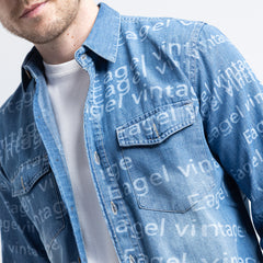 Shirt L/S Printed 2 Pockets-SH-327 S24