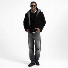 Double Face Jacket Zippered Hoodie JA-087-W26