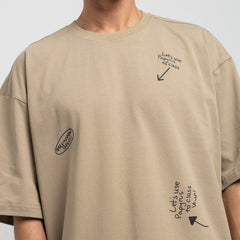 T Shirt R OVER SIZE Printed TR-143-S25