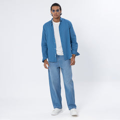 Linen Shirt L/S Basic SH-566-S26