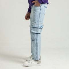 بنطلون جينز واسع الساق - JN-913-W25