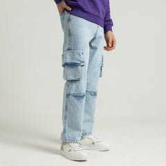 بنطلون جينز واسع الساق - JN-913-W25