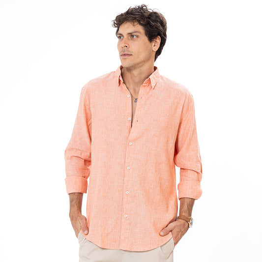Linen Shirt L/S Basic SH-571-S26