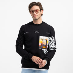 SWEAT SHIRT ROUND PRINT RO-08-W26