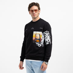 SWEAT SHIRT ROUND PRINT RO-08-W26