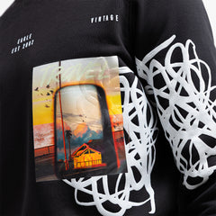 SWEAT SHIRT ROUND PRINT RO-08-W26