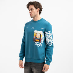 SWEAT SHIRT ROUND PRINT RO-08-W26