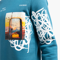 SWEAT SHIRT ROUND PRINT RO-08-W26