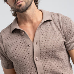 قميص S/S بأزرار تريكو TST-46-S25