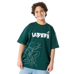 T.Shirt R Print Ov S K KTR-08-S26