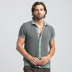 تي شيرت بأزرار تريكو أساسي - TST-38-S25