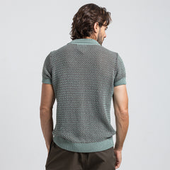 تي شيرت بأزرار تريكو أساسي - TST-38-S25