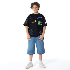 T.Shirt R Print Ov S K KTR-09-S26