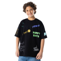 T.Shirt R Print Ov S K KTR-09-S26