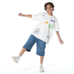 T.Shirt R Print Ov S K KTR-09-S26