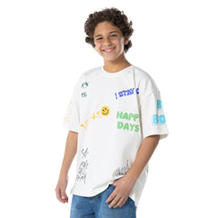 T.Shirt R Print Ov S K KTR-09-S26