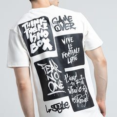 تي شيرت R مطبوع مريح TR-041-S25