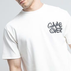 تي شيرت R مطبوع مريح TR-041-S25