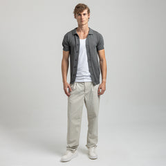 قميص S/S بأزرار تريكو TST-46-S25