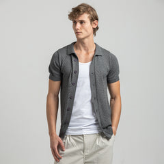 قميص S/S بأزرار تريكو TST-46-S25