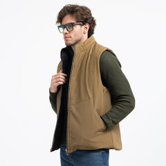 Double Face Vest Zipper Basic-VST-076-W26