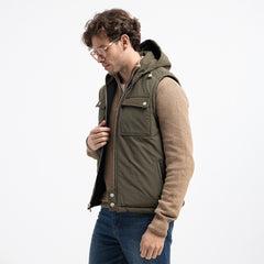 Double Face Vest Zipper Basic-VST-078-W26