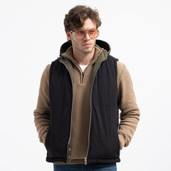 Double Face Vest Zipper Basic-VST-078-W26