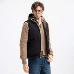 Double Face Vest Zipper Basic-VST-078-W26