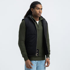 Double Face Vest Zipper Basic-VST-078-W26