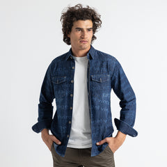 Shirt L/S Printed 2 Pockets-SH-327 S24