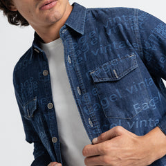 Shirt L/S Printed 2 Pockets-SH-327 S24