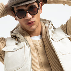 Double Face Vest Zipper Basic-VST-078-W26