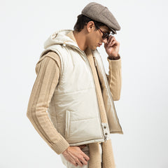 Double Face Vest Zipper Basic-VST-078-W26