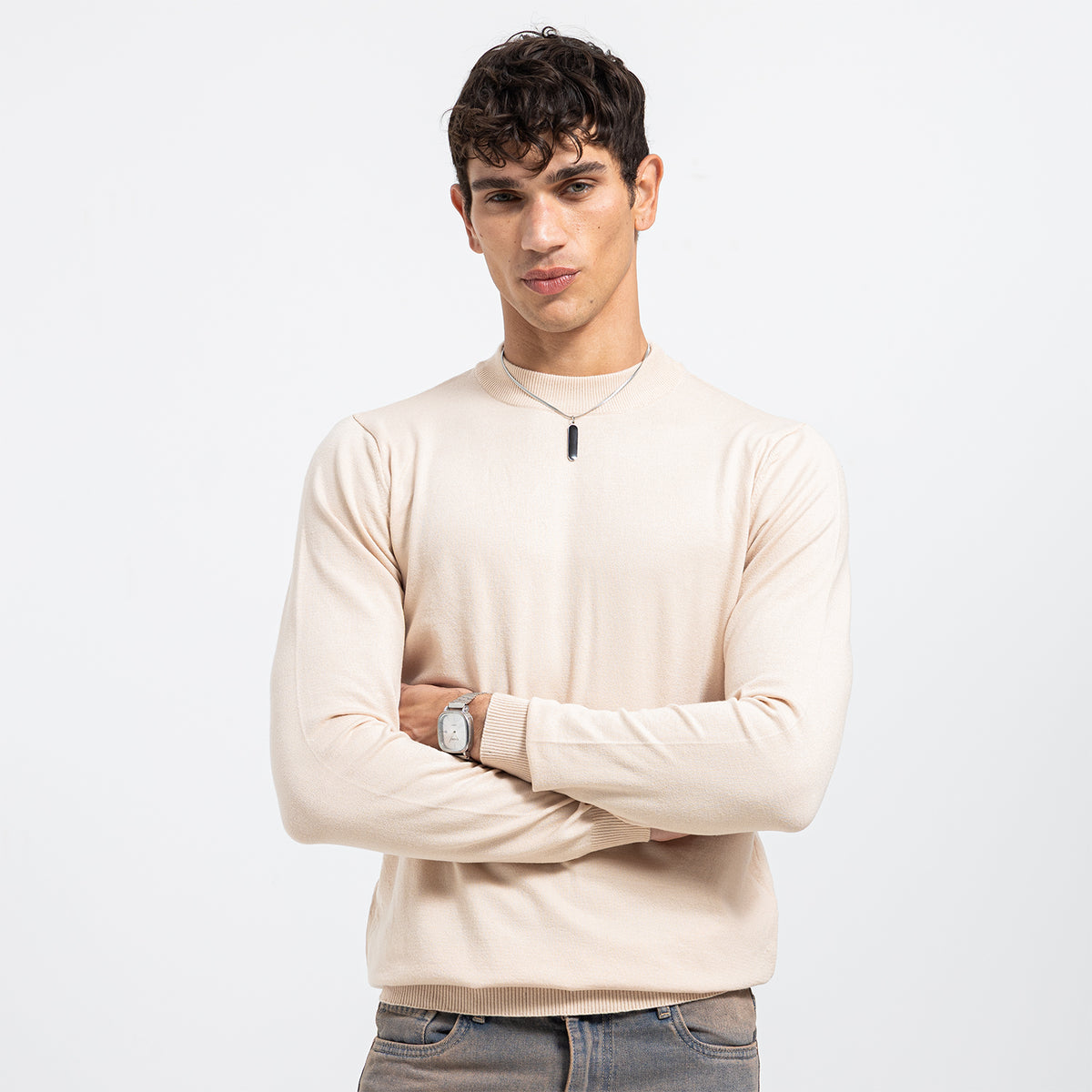 Pullover Half Nick Basic PA-09-W26