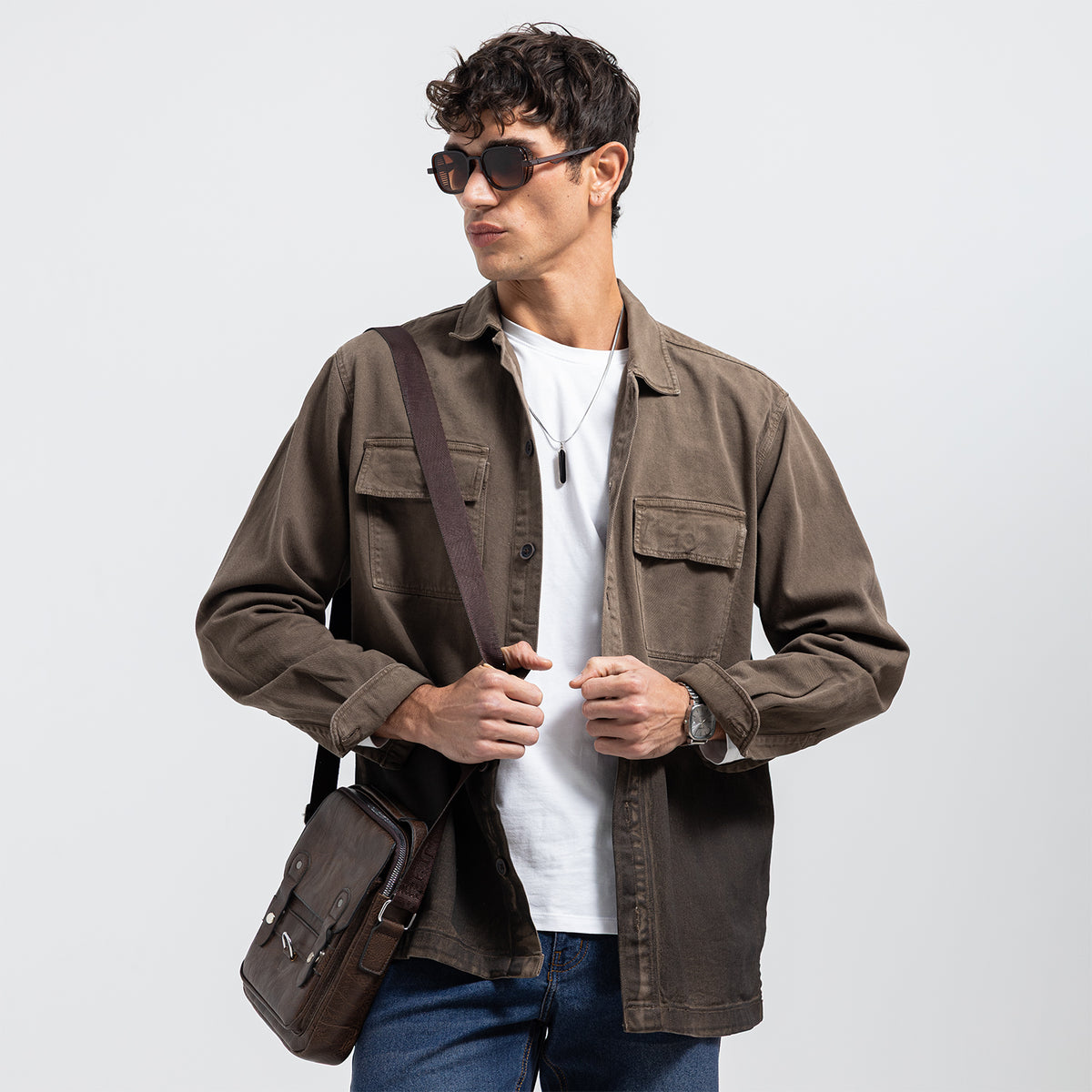 Shirt L/S Basic 2 Pockets-SH-209-W25