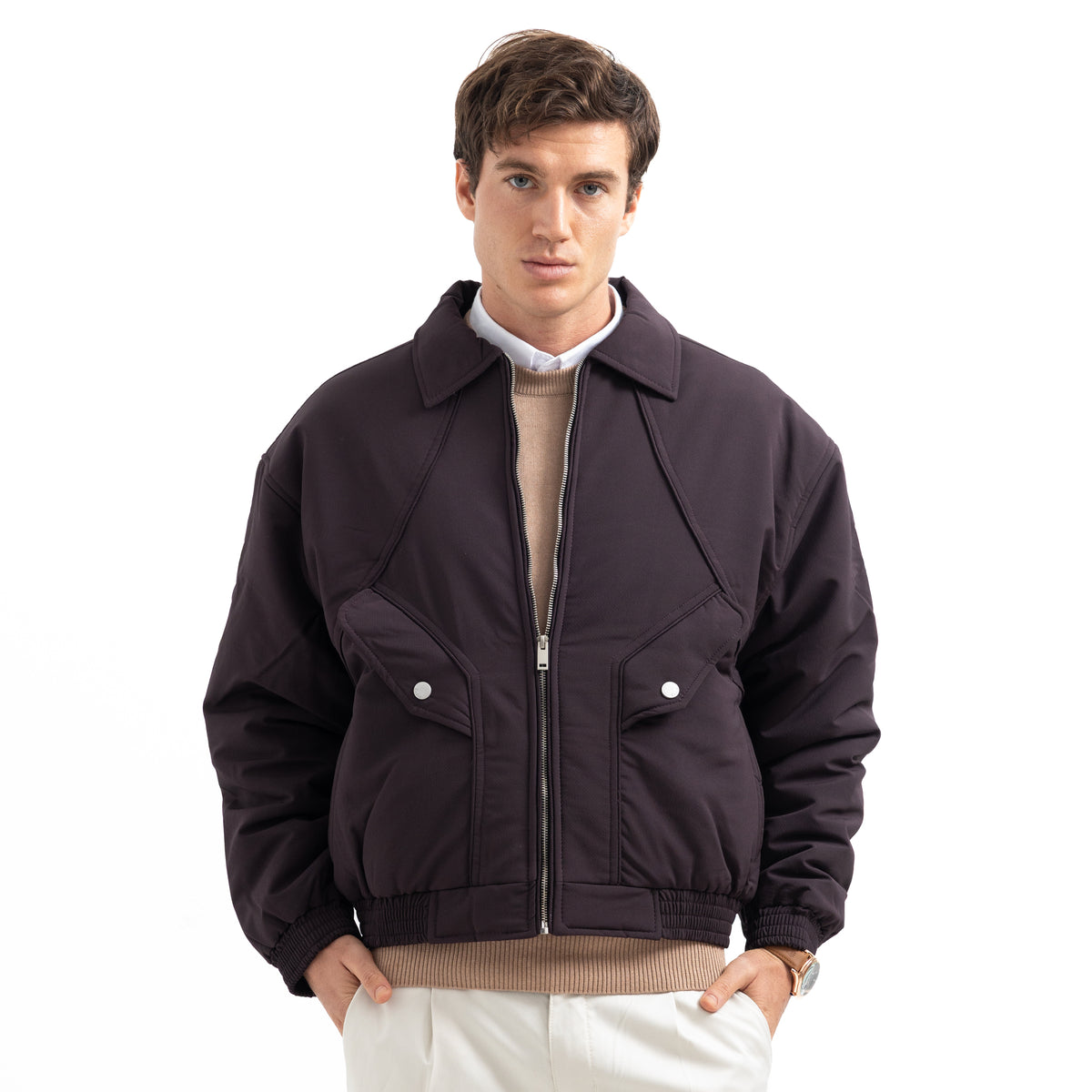 Jacket Zippered Box Fit JA-02-W27