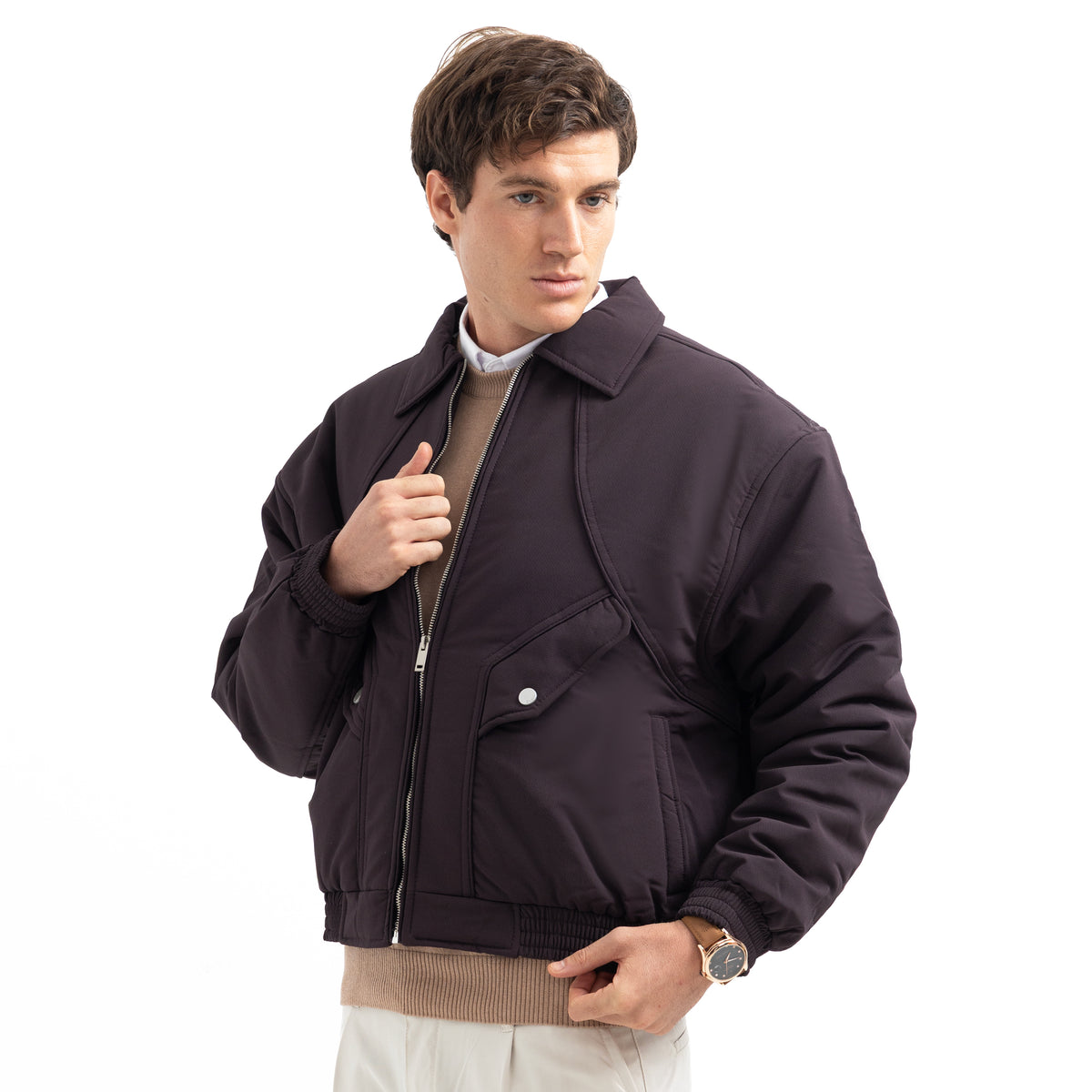 Jacket Zippered Box Fit JA-02-W27