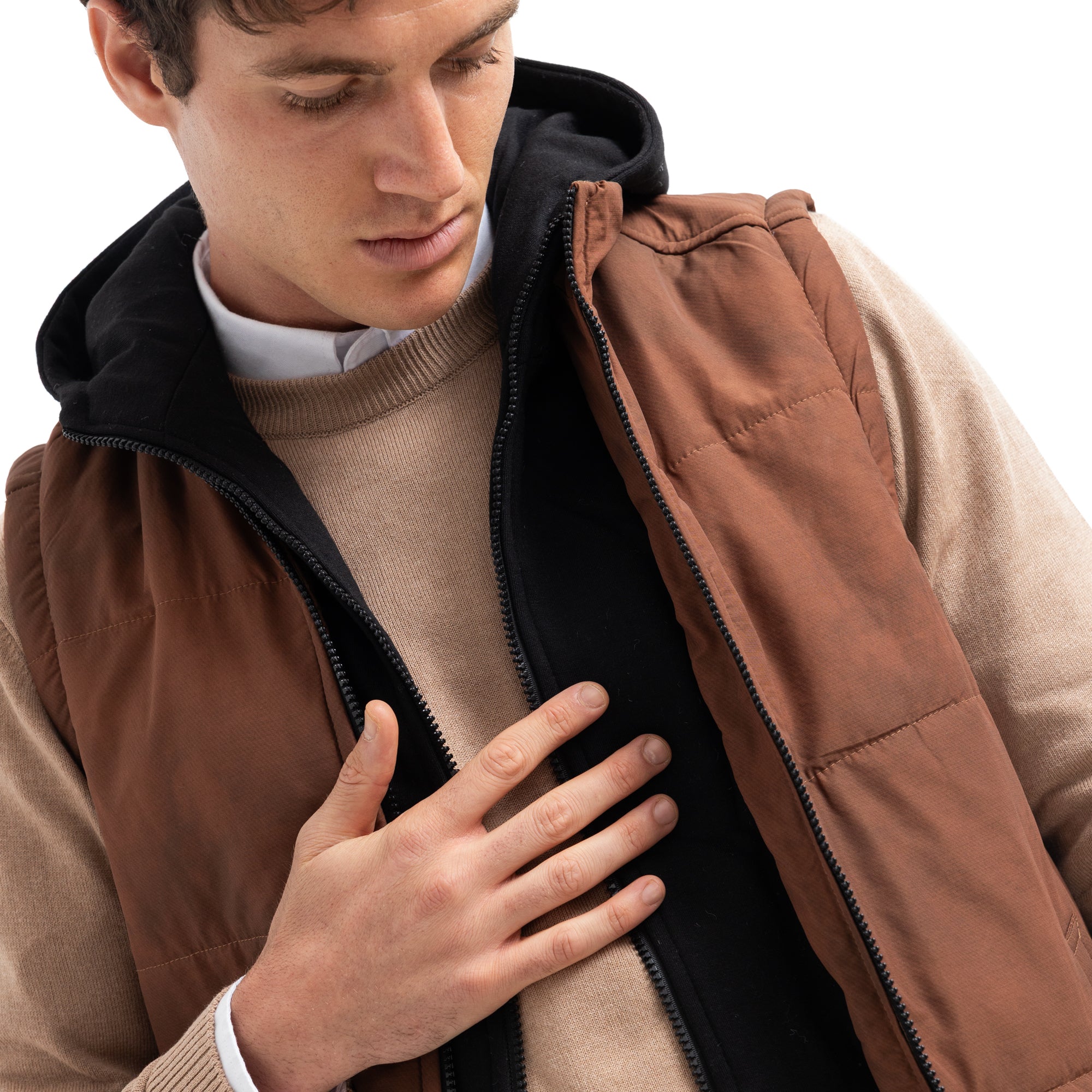 Vest Zippered Hoodie VST-084-W27 Secondary image