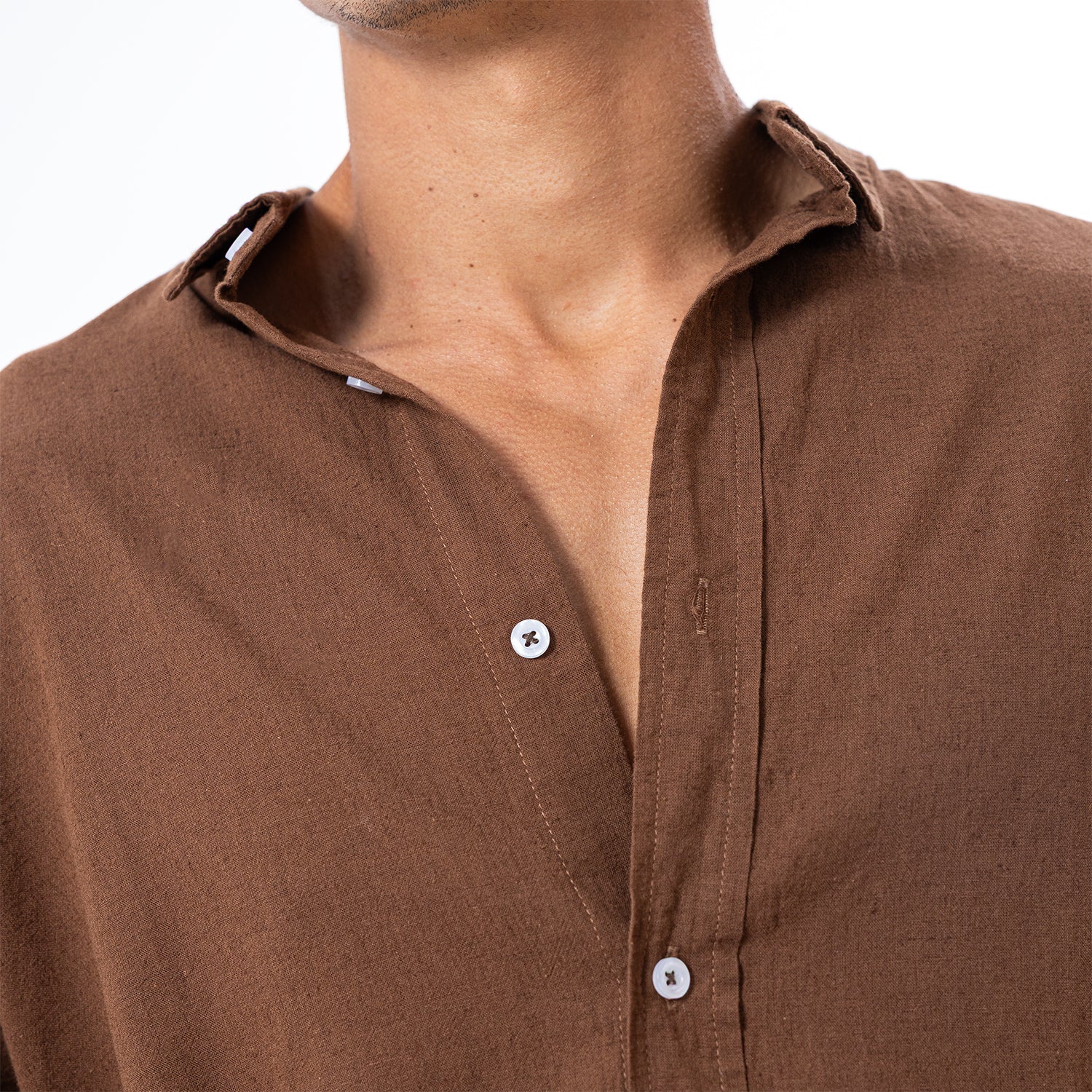 Linen Shirt L/S Basic SH-566-S26