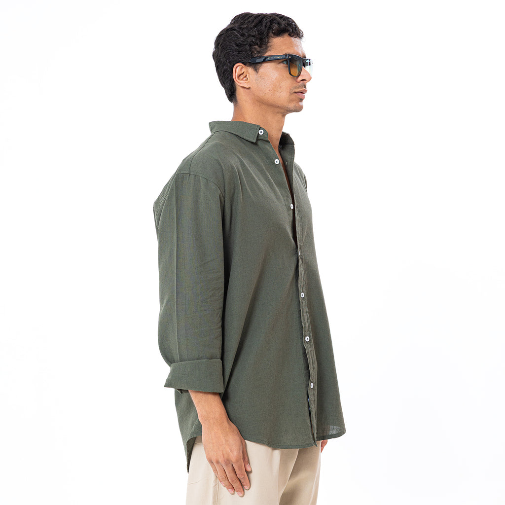 Linen Shirt L/S Basic SH-566-S26