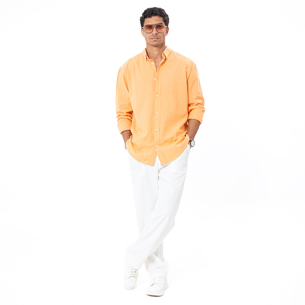Linen Shirt L/S Basic SH-566-S26
