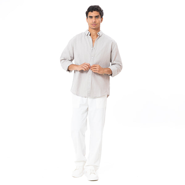 Linen Shirt L/S Striped SH-564-S26