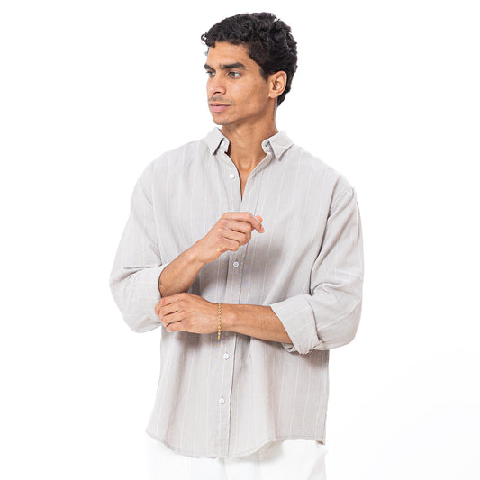 Linen Shirt L/S Striped SH-564-S26
