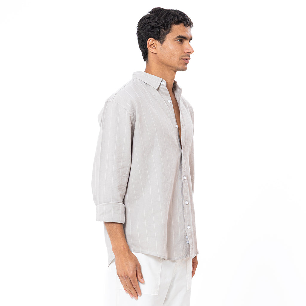 Linen Shirt L/S Striped SH-564-S26