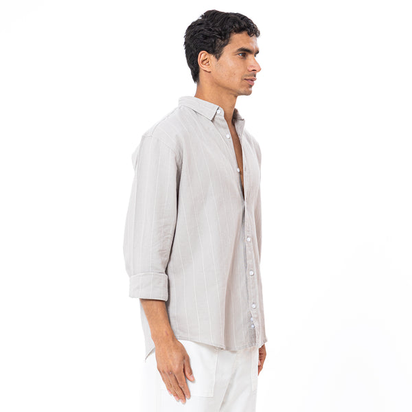 Linen Shirt L/S Striped SH-564-S26