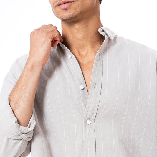 Linen Shirt L/S Striped SH-564-S26