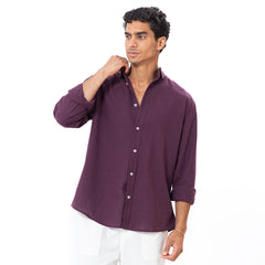 Linen Shirt L/S Basic SH-566-S26