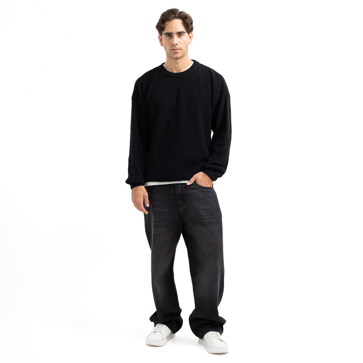 Oversized Crew Neck Pullover